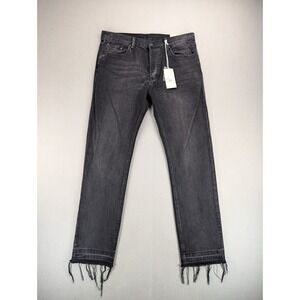 MNML Jeans Mens Sz 38 Raw Hem Cowboy Classiccore D212 Button Fly Charcoal